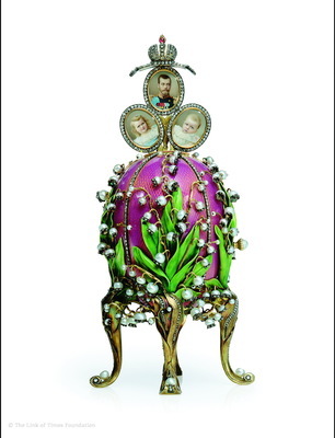 Romanov family Faberge egg from the museum