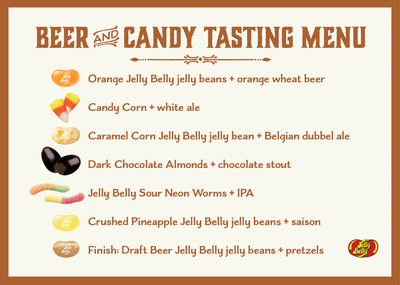 Craft beer and candy pairings featuring candy from Jelly Belly by TheBeeroness.com.