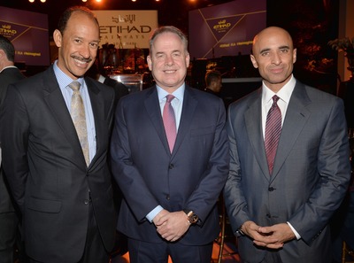 (left to right) Ambassador Michael H Corbin, Ambassador of the United States to the United Arab Emirates; James Hogan, President and Chief Executive Officer, Etihad Airways; HE Yousef Al Otaiba, Ambassador of the United Arab Emirates to the United States.