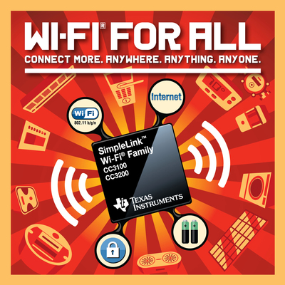 Add Wi-Fi to anything with TI’s SimpleLink Wi-Fi family