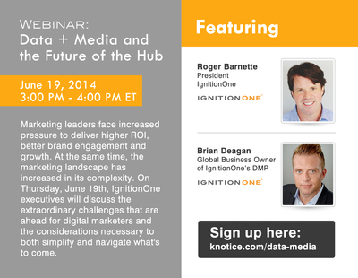 IgnitionOne Webinar to Highlight the Future of the Marketing Hub, How to Navigate Challenges