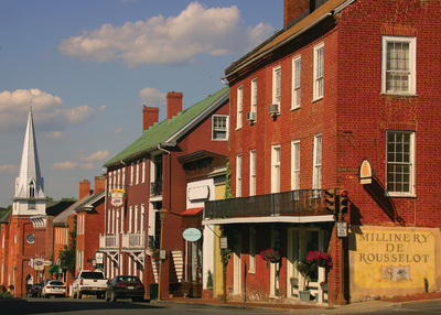 Main Street in historic downtown Lexington, Virginia
