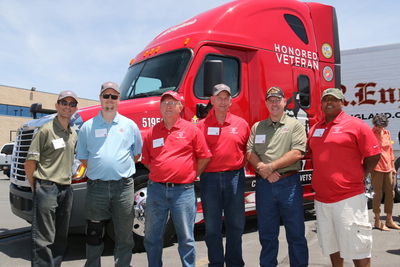 C.R. England Honors Military Veterans and Unveils Military-Branded Trucks and Trailers