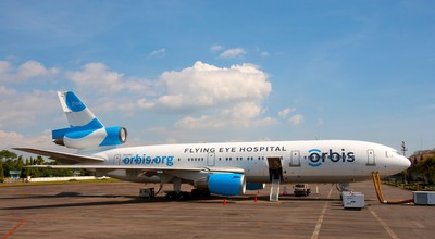 Orbis operates the Flying Eye Hospital (FEH), a fully equipped mobile teaching hospital. On the outside, the plane is like most other aircraft. Inside, it's like no other - it hosts an ophthalmic hospital and teaching facility right on board. Learn more: orbis.org.