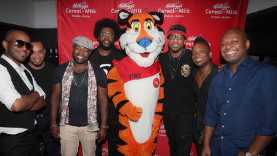 Grammy Award-winning band The Roots join Tony the Tiger at Kellogg's Recharge Bar