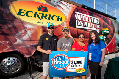 Eckrich and Almirola Surprise Military Family with Luxury VIP Experience