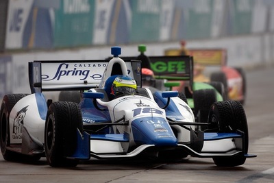 Honda-powered rookie Carlos Huertas wins Race 1 of the 2014 Grand Prix of Houston.