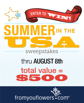 From You Flowers Launches Summer in the USA Sweepstakes