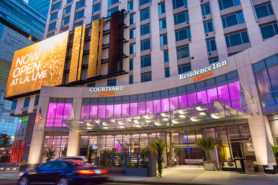 Courtyard and Residence Inn L.A. LIVE Hotel Exterior