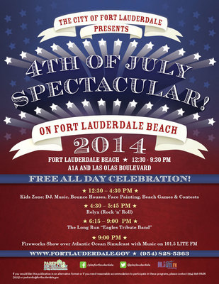 Sun Trolley Expands Service for City of Fort Lauderdale's 4th of July Spectacular Friday, July 4, 2014