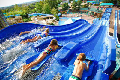 Water fun is available in the middle of Branson at the tropically themed water park White Water, which just opened the new drop-floor thrill slide KaPau Plummet.