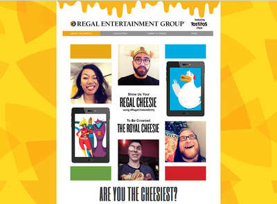 Regal Entertainment Group and Tostitos ask consumers to share their cheesiest selfies to win a VIP Weekend in Hollywood. Source: Regal Entertainment Group