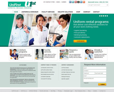 The new UniFirst home page.