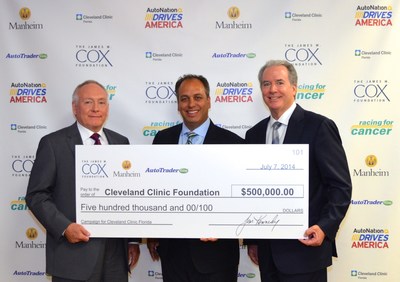 Cox Enterprises' President & CEO John Dyer, Cleveland Clinic Florida’s President Dr. Wael Barsoum, AutoNation’s President & COO Michael Maroone
