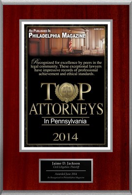 Attorney Jaime D. Jackson Selected for List of Top Rated Lawyers in PA.