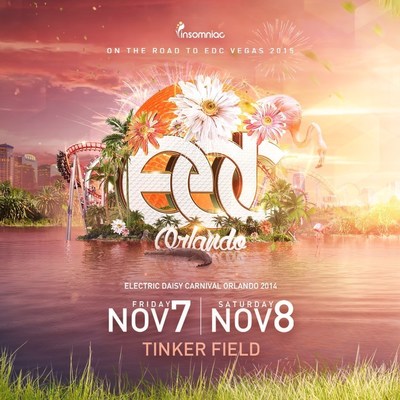 Electric Daisy Carnival, Orlando at Tinker Field on November 7-8, 2014