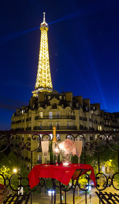 A magnificent Eiffel Tower view from the Paris Perfect Paris apartment rental in Champagne.