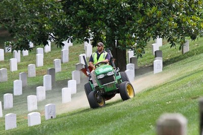Hundreds of Lawn Care And Landscape Professionals Donate Their Services To Care For The Grounds Of Historic Arlington National Cemetery On July 28