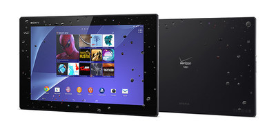 Sony® Xperia® Z2 Tablet, The Slimmest And Lightest Waterproof 4G LTE Tablet[1], Comes To The U.S. Exclusively On The Verizon Wireless Network