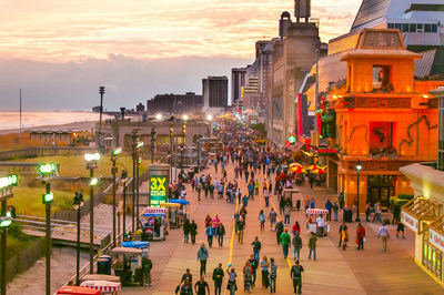 Atlantic City's iconic Boardwalk, voted one of the best in the country.