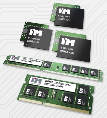 First 8Gb DDR3 Components and 16GB Unbuffered DIMMs &amp; SO-DIMMs by I'M Intelligent Memory