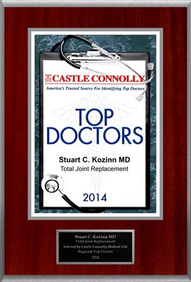 Dr. Stuart Kozinn is recognized among Castle Connolly's Top Doctors® for Scottsdale, AZ region in 2014