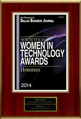 Mary Coffee Selected For "North Texas Women In Technology Awards"