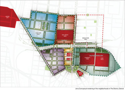 2014 Mixed-use neighborhoods planned for The District, Detroit.