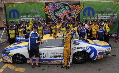 Johnson Rules at Mopar Mile-High NHRA Nationals, Seizes Third-Straight Win and Sixth in Eight Years at Bandimere
