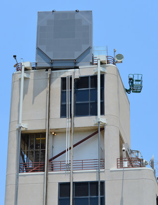 Raytheon photo: Partially-populated, full-sized Air and Missile Defense Radar array