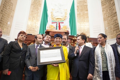 Mexico City Legislative Assembly Honours Indian Buddhist Spiritual Head - The Gyalwang Drukpa