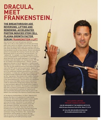 The Maercks Institute Releases the Frankenstein i-lift Noninvasive Facelift Campaign to Educate the Public on Dangers of Aesthetic Interventions