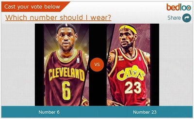 Lebron James "No. 6 or 23" Question on Bedloo