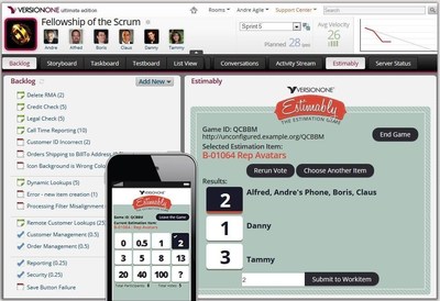 VersionOne Launches Mobile Team Collaboration and Estimably™ Poker-Style "Estimation On The Go"