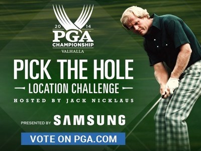 'PGA Championship Pick The Hole Location Challenge Hosted By Jack Nicklaus Presented By Samsung' Returns With A New Swing At Valhalla's 16th Hole