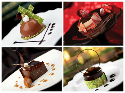 Four of the desserts Norman Love has created for Princess Cruises' new "Chocolate Journeys."