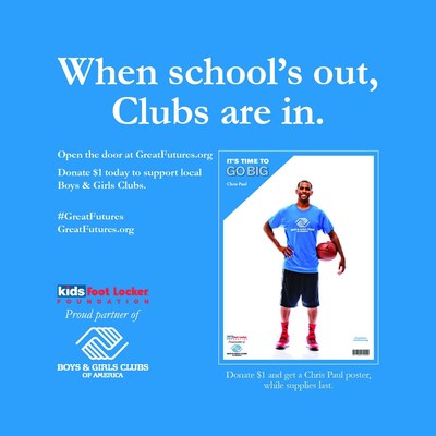 The Kids Foot Locker Foundation announces its partnership with the Boys and Girls Clubs of America.