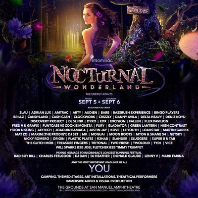Insomniac Announces Lineup For The 19th Annual Nocturnal Wonderland Festival