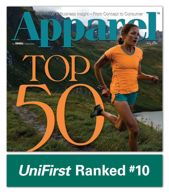 Apparel magazine has ranked UniFirst as one of America’s Top 50 apparel companies.