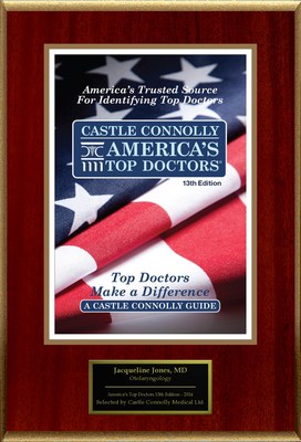 Dr. Jacqueline Jones, Otolaryngology, is named one of America's Top Doctors®