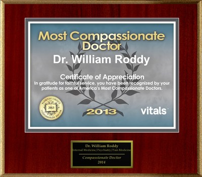 Patients Honor Dr. William Roddy for Vitals Compassionate Doctor Award