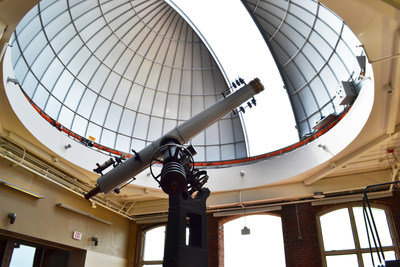 The South Carolina State Museum’s new 2,500 square foot observatory will play a central role in the museum’s new distance learning initiatives.  For the first time in the nation, remote access of a vintage telescope will be provided free-of-charge to every classroom across an entire state. Opening on Saturday, Aug. 16, the observatory is part of the museum’s newly renovated facility that also features a planetarium and 4D theater.  Visit scmuseum.org to learn more. Photo credit: S.C. State Museum.
