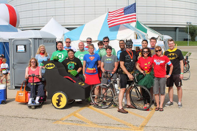 The employee volunteer team at the CITGO Lemont Refinery participate in the 33rd Annual Bike MS: Tour de Farms to raise more than $28,000 to benefit multiple sclerosis research, educational programs and services