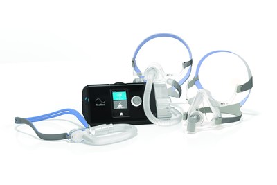 ResMed’s new Air Solutions platform is where connected care begins. The Air Solutions platform includes the AirSense 10 Series of flow generators and the AirFit family of masks, pictured here, along with new software solutions for capturing, monitoring, and maximizing patient compliance.