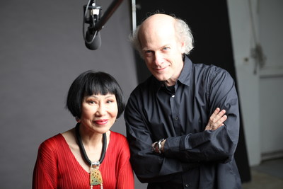 Author Amy Tan (left) is one of 19 influential baby boomers featured in a new exhibit, "The Boomer List: Photographs by Timothy Greenfield-Sanders," opening Sept. 26, 2014 at the Newseum in Washington, D.C. Award-winning photographer and filmmaker Timothy Greenfield-Sanders (right) (“The Black List,” “The Latino List” and “The Out List”) chose as his subjects boomers who reflect the depth, diversity and talent of their generation.