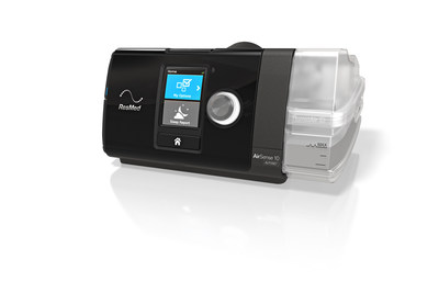 The ResMed AirSense 10 series devices include advanced features such as always-on wireless communications providing patient data on demand just one hour after the device's last use, remote device settings changes and troubleshooting, integrated HumidAir heated humidification, and simple, user-friendly controls for patient confidence.