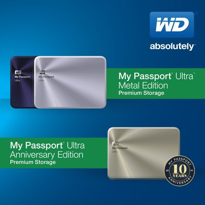 WD® Celebrates 10th Anniversary of My Passport™ Drives with new Design and Limited Anniversary Edition