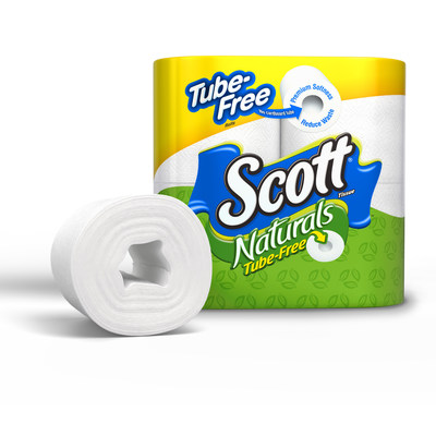 The release of Scott Natural's Tube-Free bath tissue has a major potential to eliminate a portion of the 17 billion toilet paper tubes thrown away each year, which is enough to fill the Empire State Building twice.