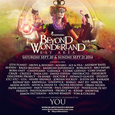Insomniac Unveils Lineup For 3rd Annual Beyond Wonderland, Bay Area