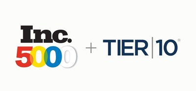 Tier10 Named Again to Inc. 5000 List of Fastest-Growing Companies